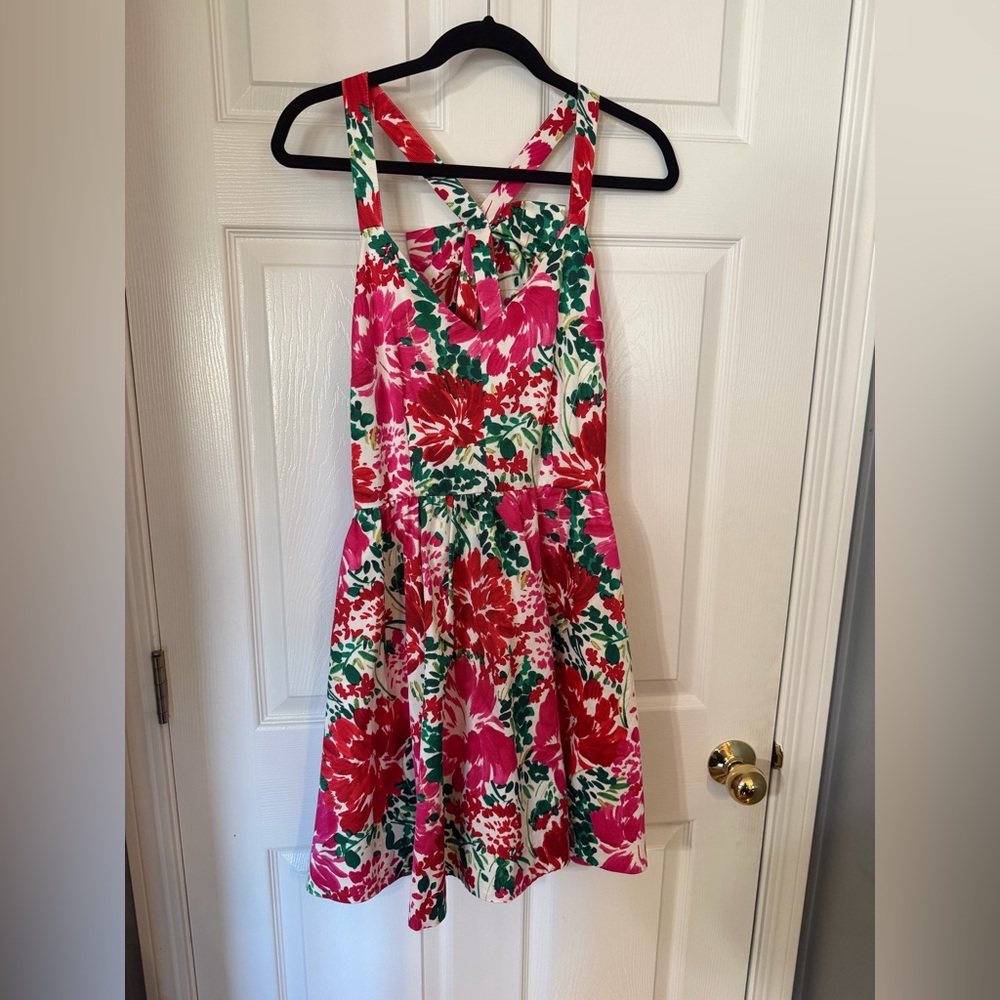 Vineyard Vines Fit and Flare Blush Floral - Marsh Mini Dress NWT